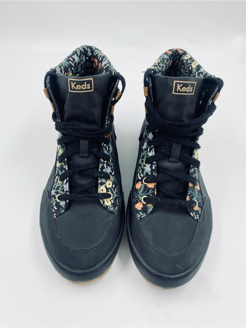 Keds Rifle Paper Co High Top Sneakers 9 EUC